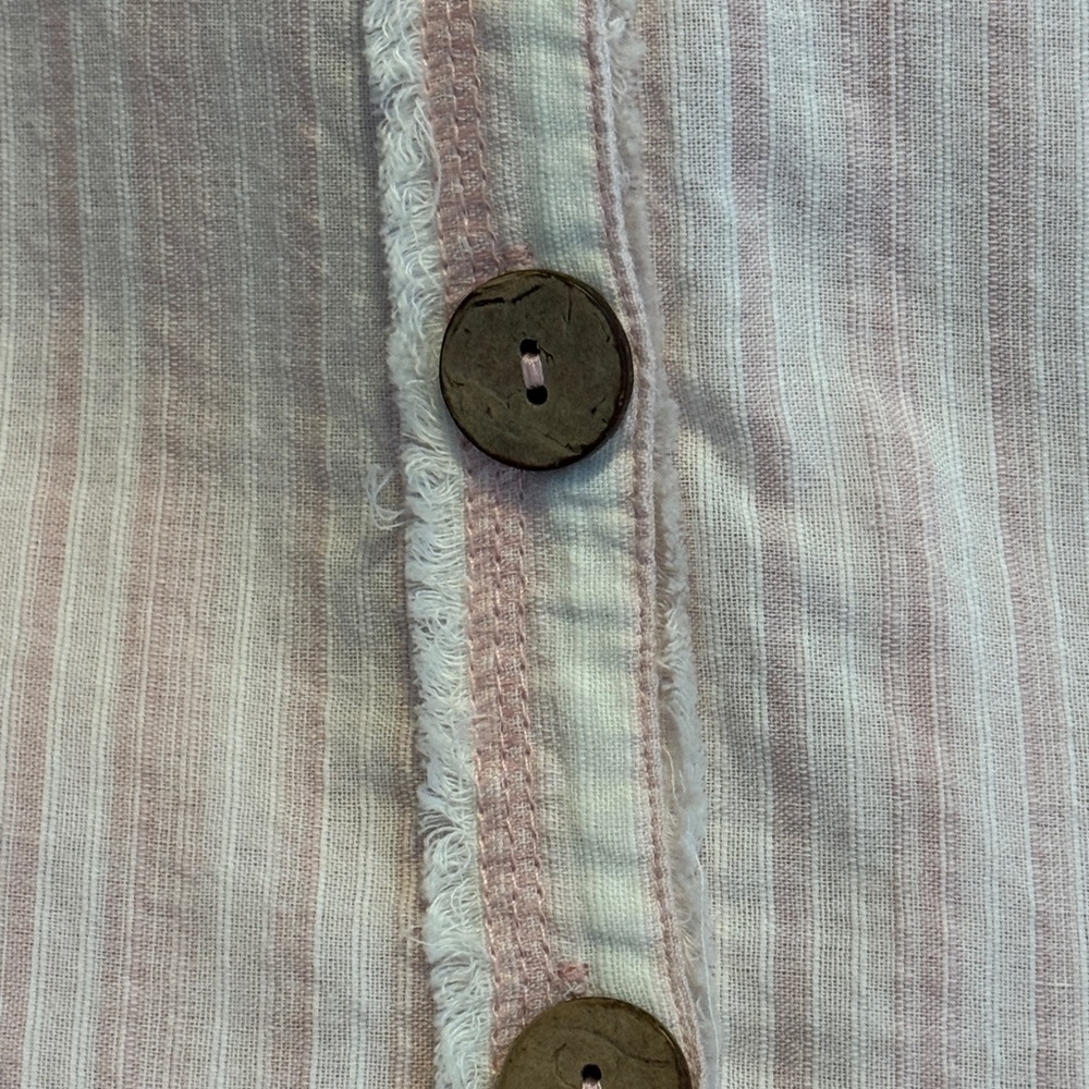 Easel Oversized Patchwork Button-Up Blouse - image 4